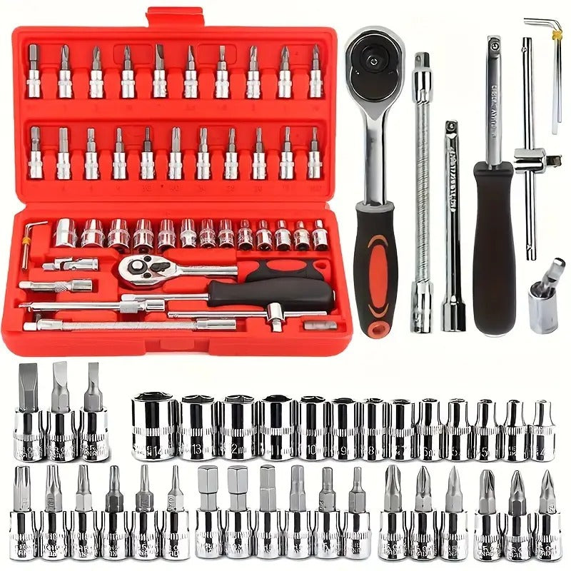46 in 1 Pcs Tool Kit & Screwdriver Multi Purpose