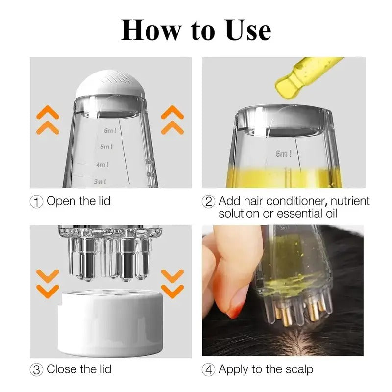 Hair line applicator round