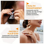 Ear lobe support for earrings