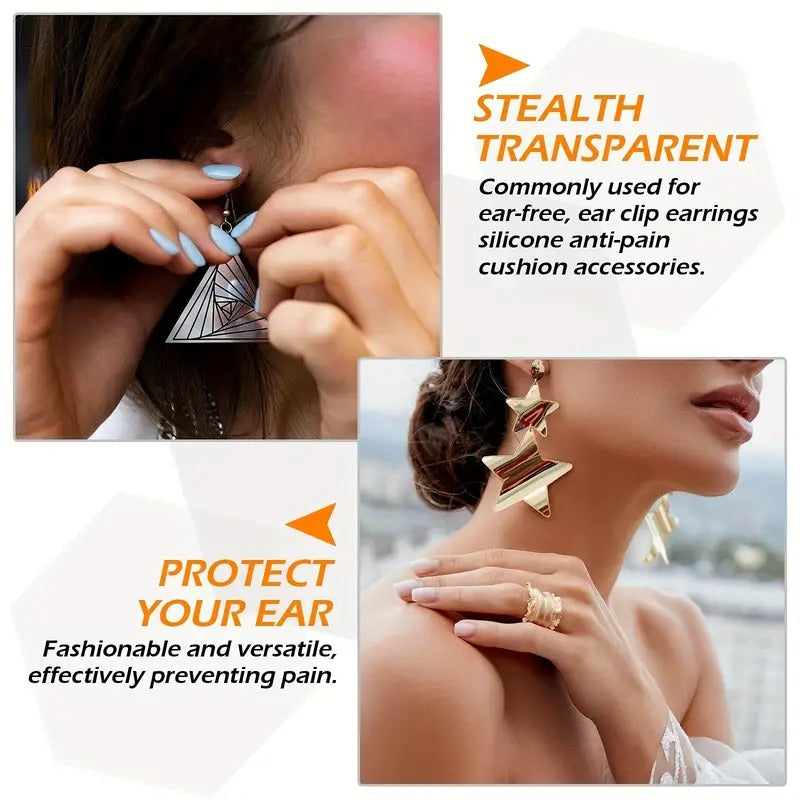Ear lobe support for earrings