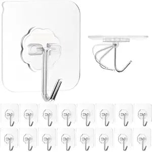 Adhesive Flower Hooks for Wall Without Drilling