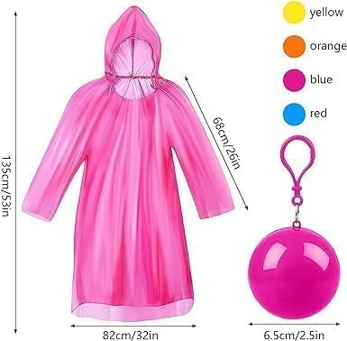 Ball Raincoat With Keychain