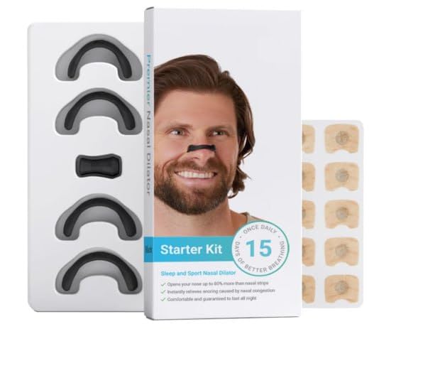 Breathing Nasal Strip Starter Kit (15 Count, Multi)
