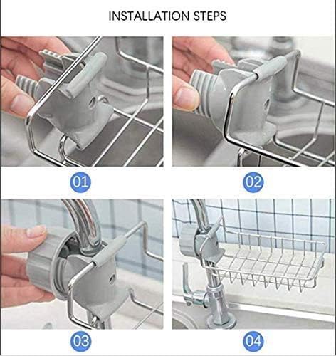 Stainless Steel Faucet Rack Holder For Kitchen Sink