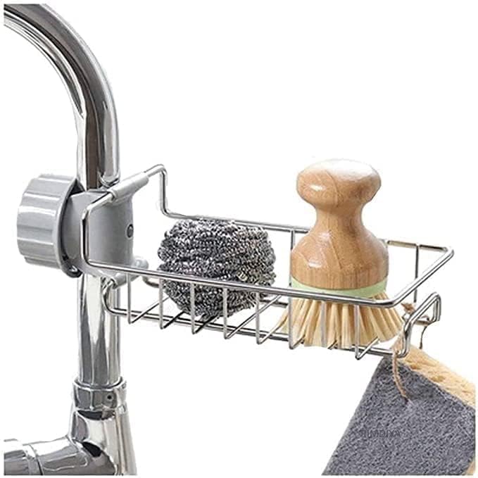 Stainless Steel Faucet Rack Holder For Kitchen Sink