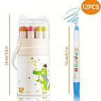 12 Color Washable Twistable Crayons Set
