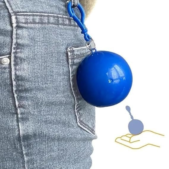 Ball Raincoat With Keychain