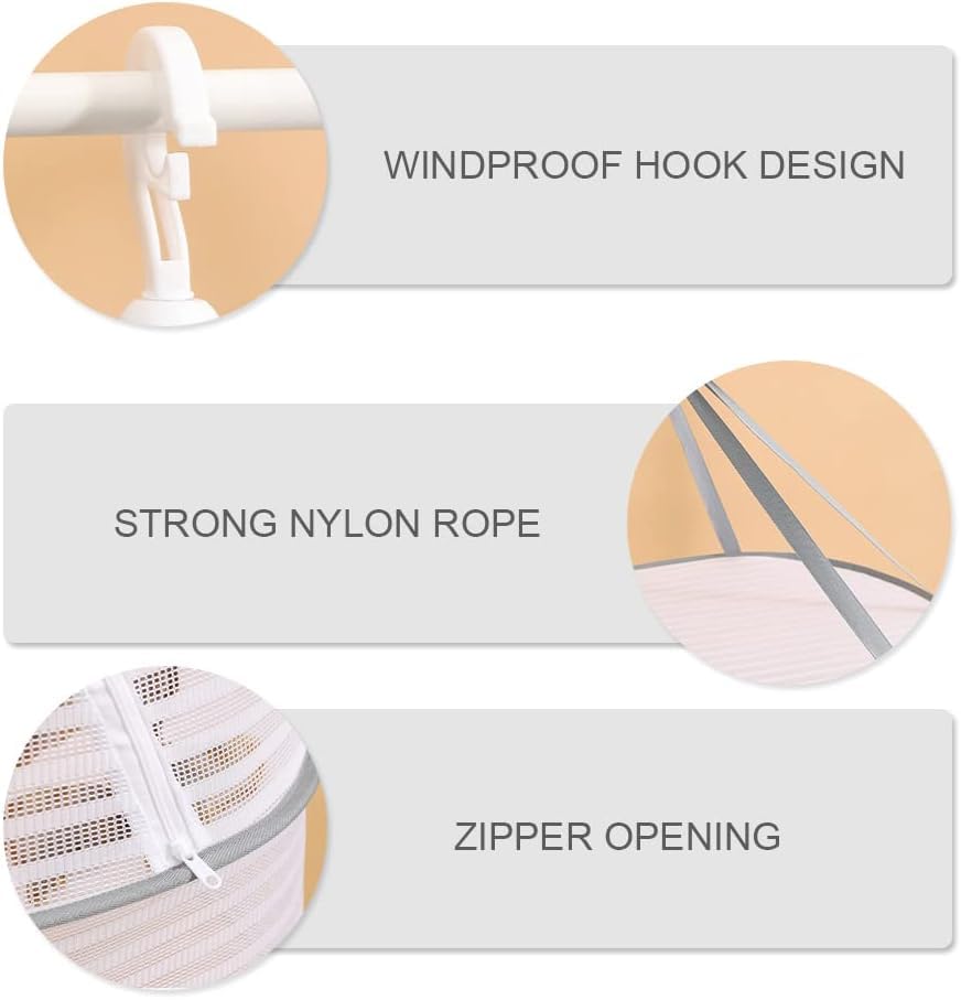 3-Layer Hanging Mesh Drying Rack