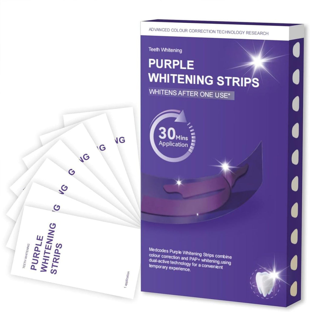 Purple Teeth Whitening Strips