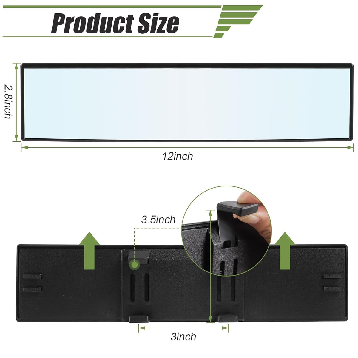 Car Panoramic Rear Mirror