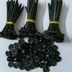 100pcs Heavy-Duty Self-Locking Nylon Cable Ties - UV-Resistant, High-Strength
