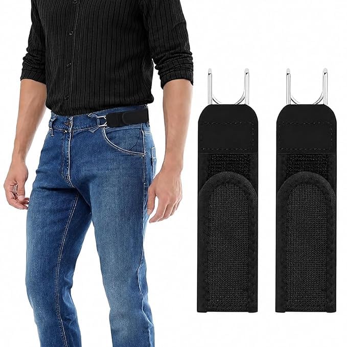 Buckleless Belt Hook Tactical Elastic Durable Metal Hook Elastic