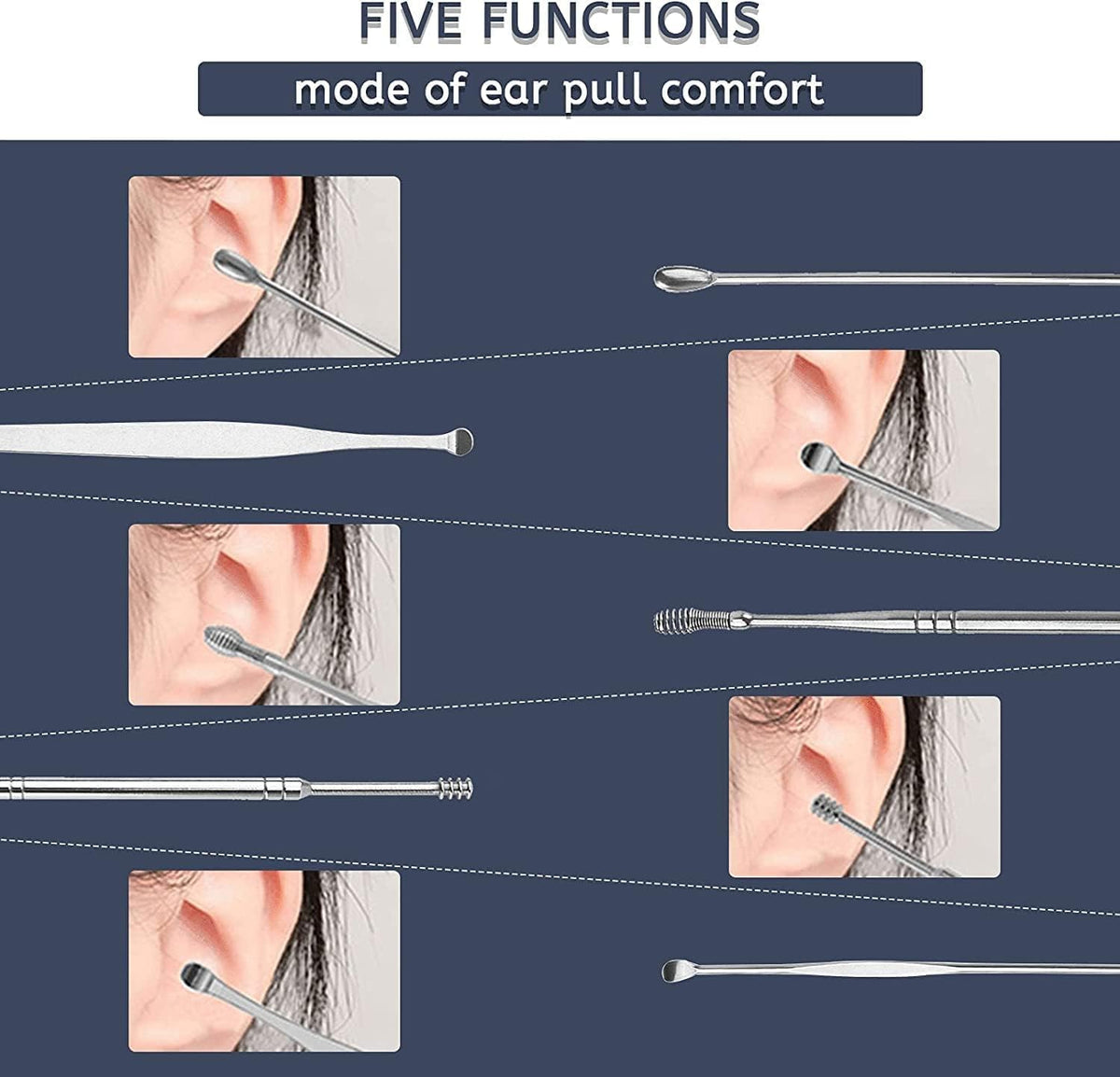 6 pc Ear cleaning Tool