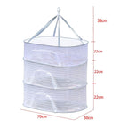 3-Layer Hanging Mesh Drying Rack