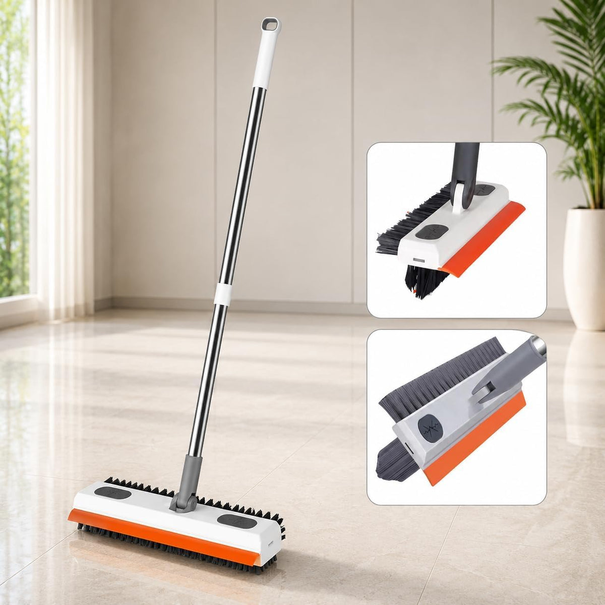 3 In 1 bathroom Scrub Mop Orange