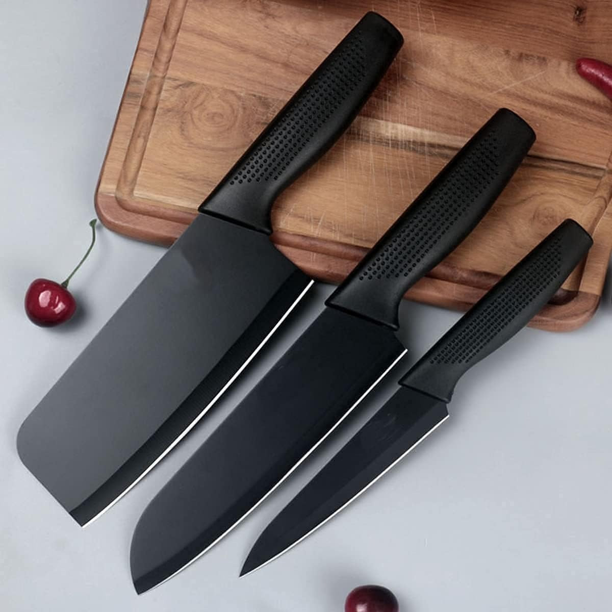 Stainless Steel Professional Kitchen Knife Set Black