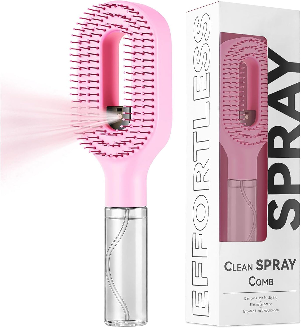 2 in 1 Spray Comb and Detangling Hair Brush