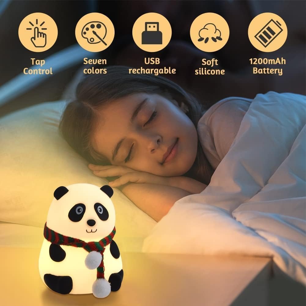 Panda night silicon lamp