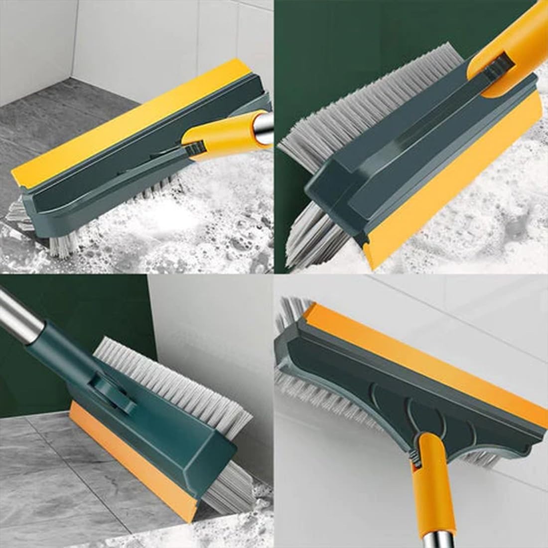 3-in-1 Bathroom Cleaning Brush with Wiper