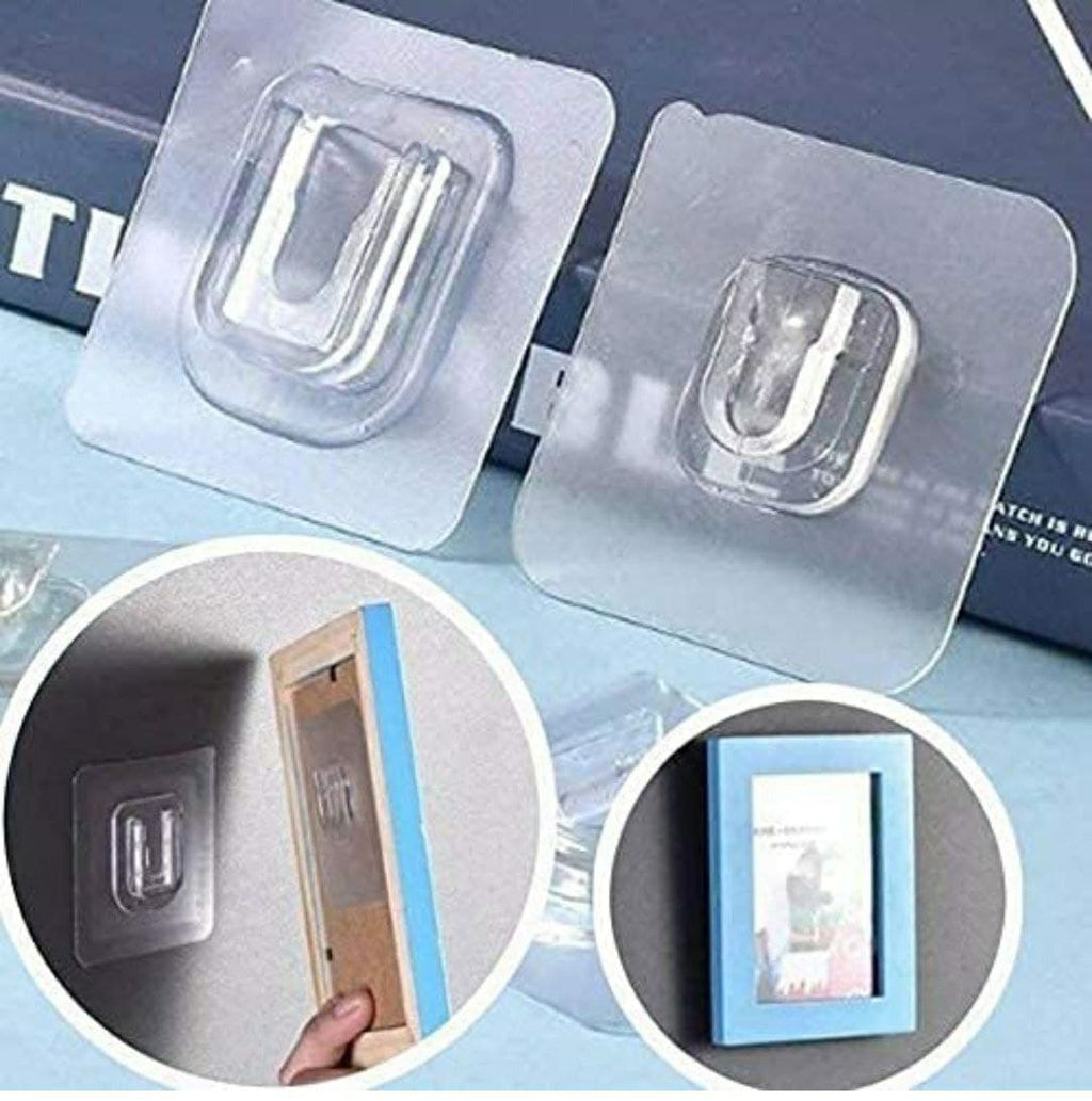 Adhesive Plastic MaleFemale Wall Sticker Hooks