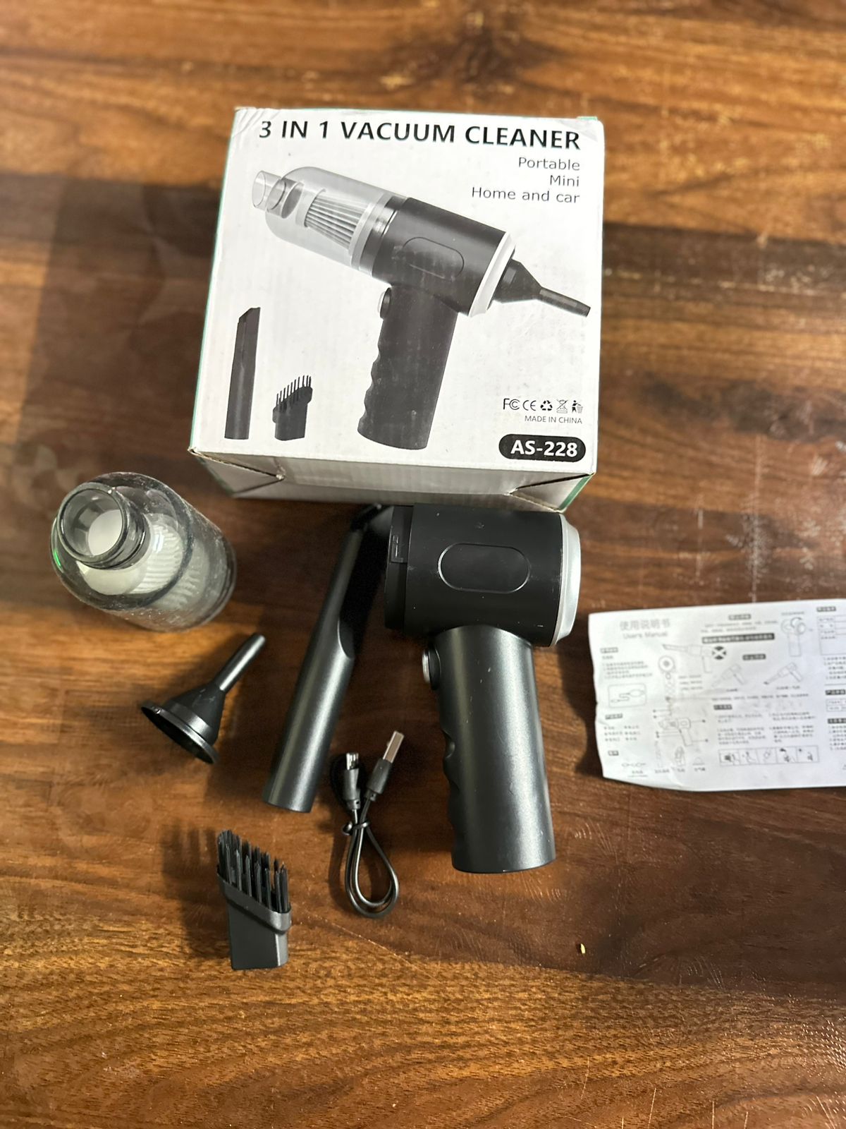 3 in 1 Car vaccum with blower