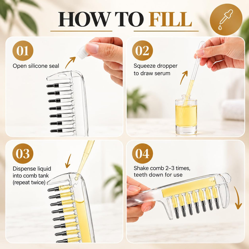 Hair Oil Applicator Comb