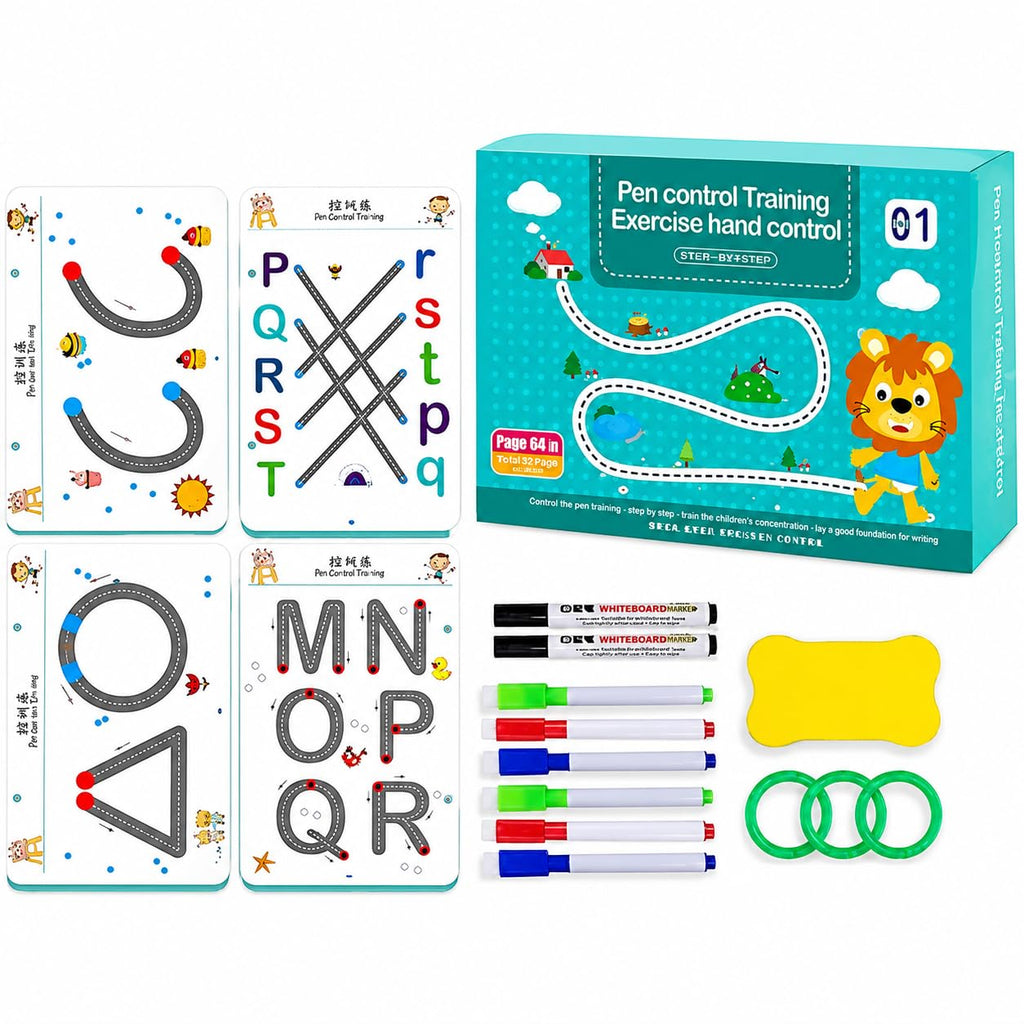 Reusable Handwriting Practice Book 64 pages
