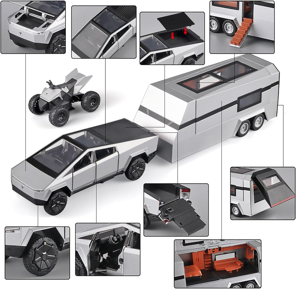 Tesla Cybertruck Die-Cast Toy Silver