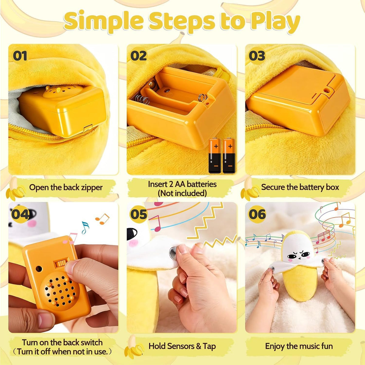 Banana Piano Soft Baby Musical Sensory Toy