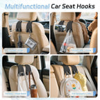 Leather Car Seat Headrest Hook