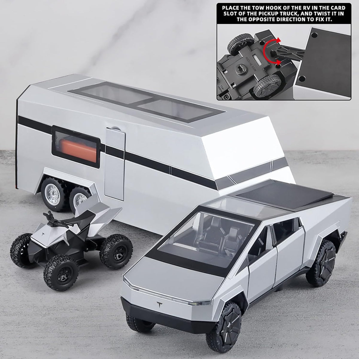 Tesla Cybertruck Die-Cast Toy Silver
