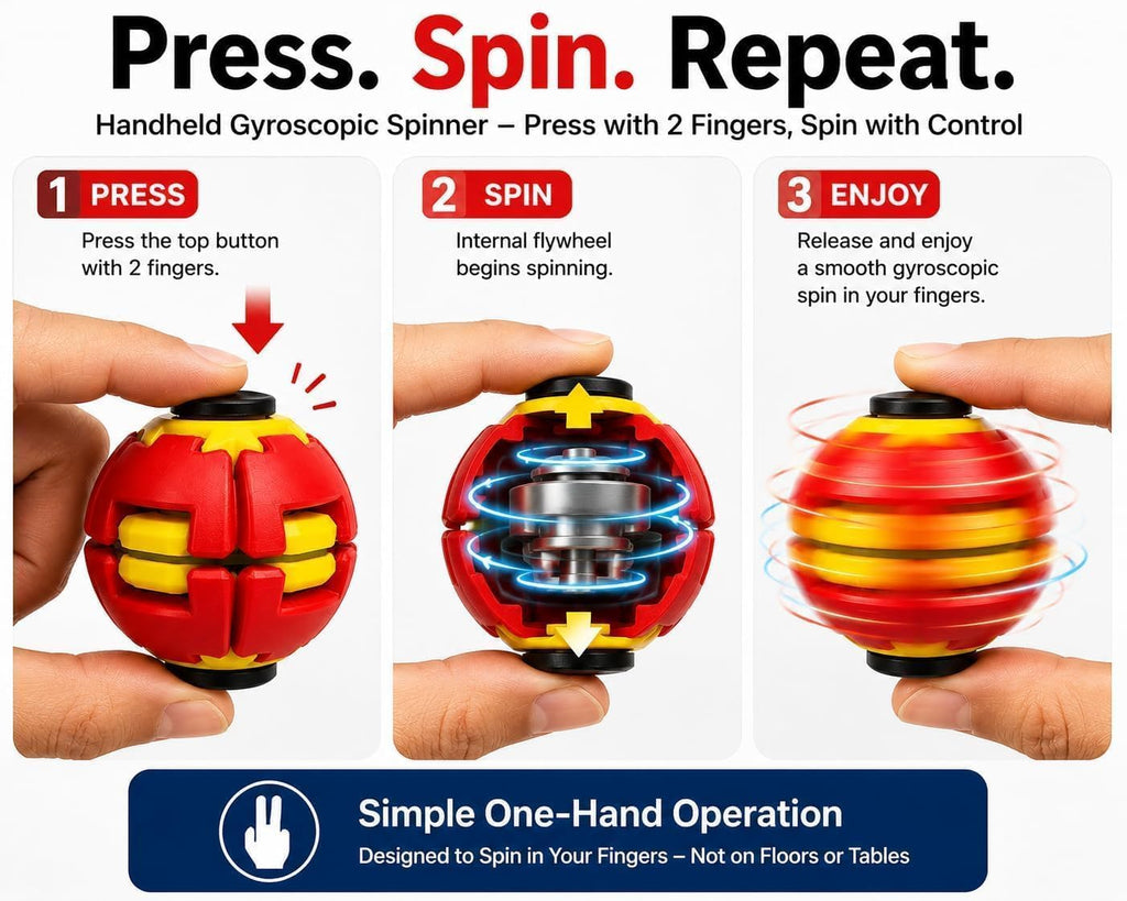 Press Fidget Spinner Ball