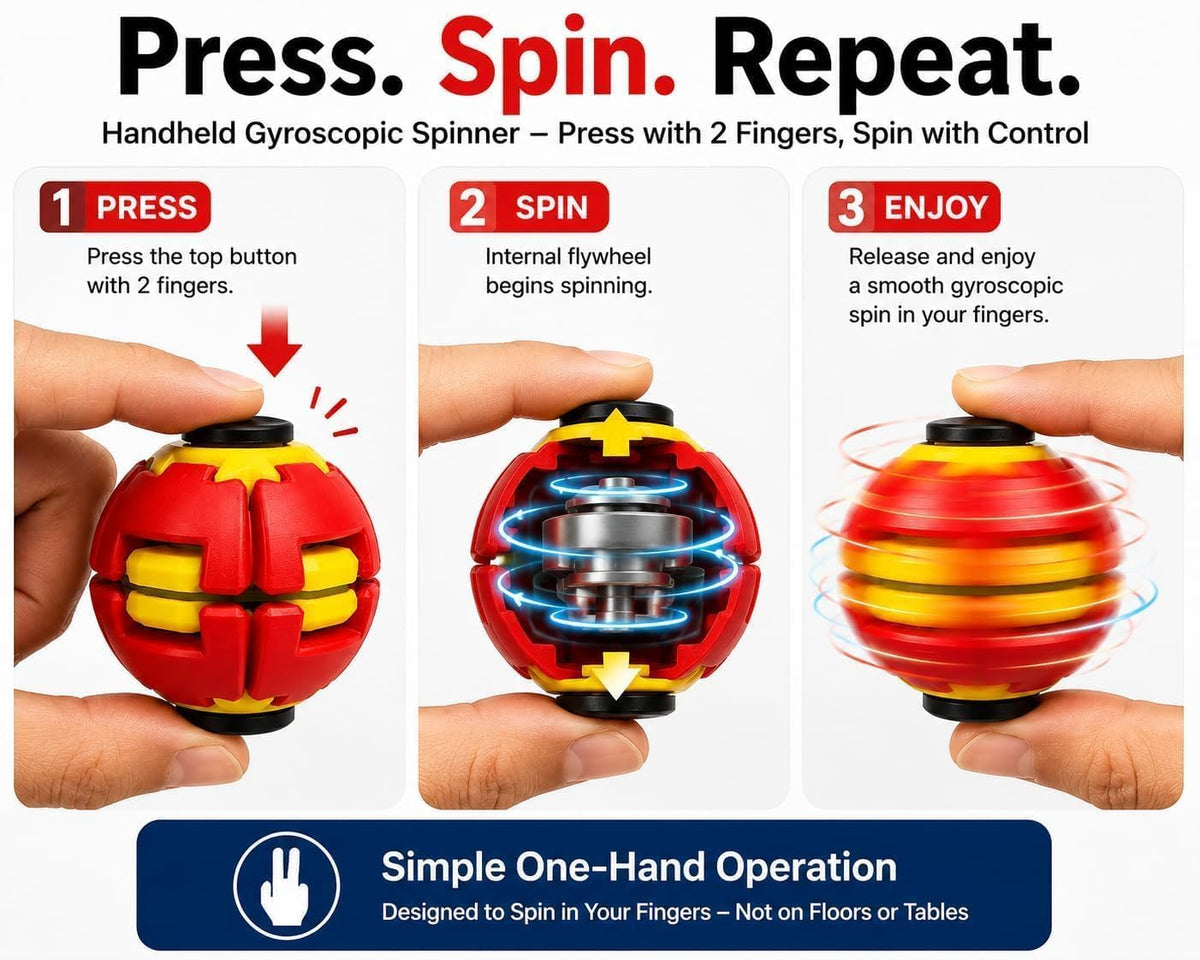 Press Fidget Spinner Ball