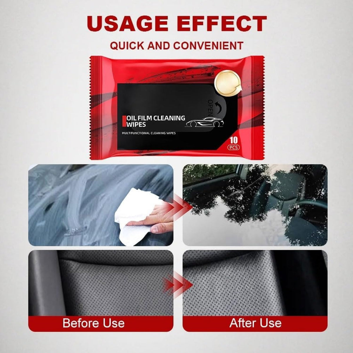 Car Glass Oil Film Removal Wipes