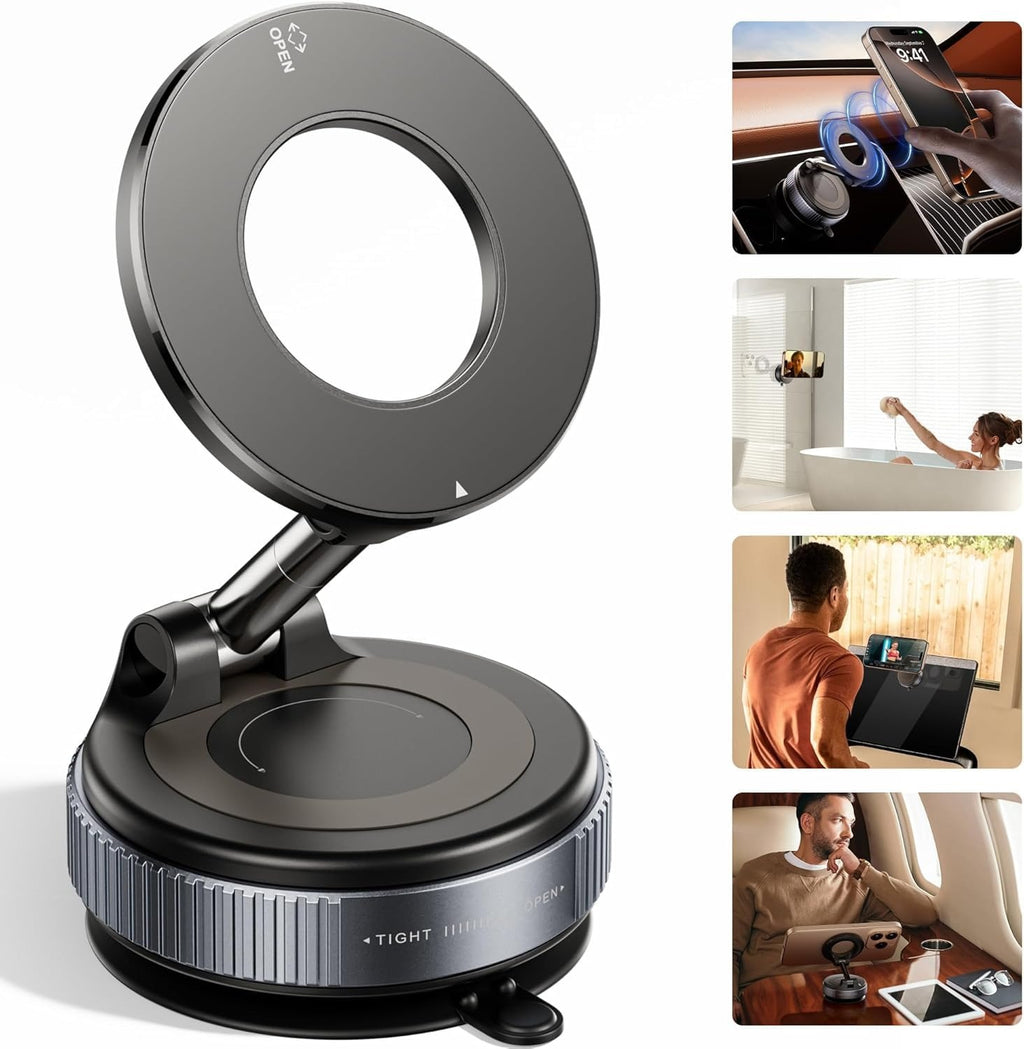 Magnetic Phone Ring Holder with Invisible Strap