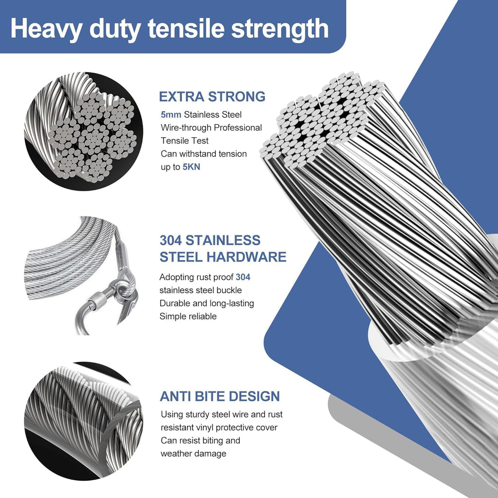 Heavy Duty Multipurpose Stainless Steel Clothesline