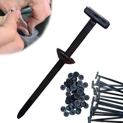 100pcs Heavy-Duty Self-Locking Nylon Cable Ties - UV-Resistant, High-Strength