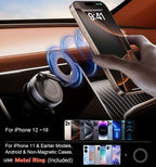 Magnetic Phone Ring Holder with Invisible Strap