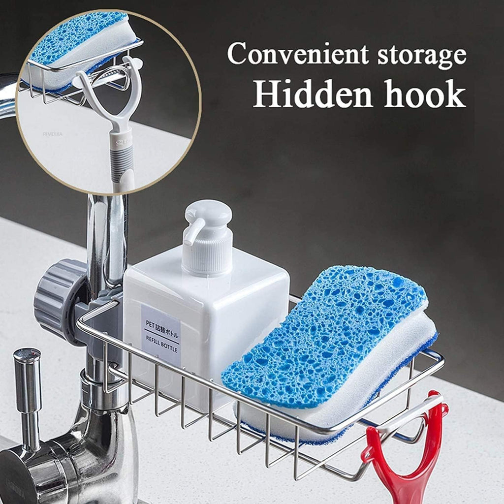 Stainless Steel Faucet Rack Holder For Kitchen Sink
