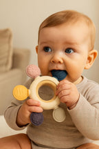 Silicone & Wooden Baby Teether