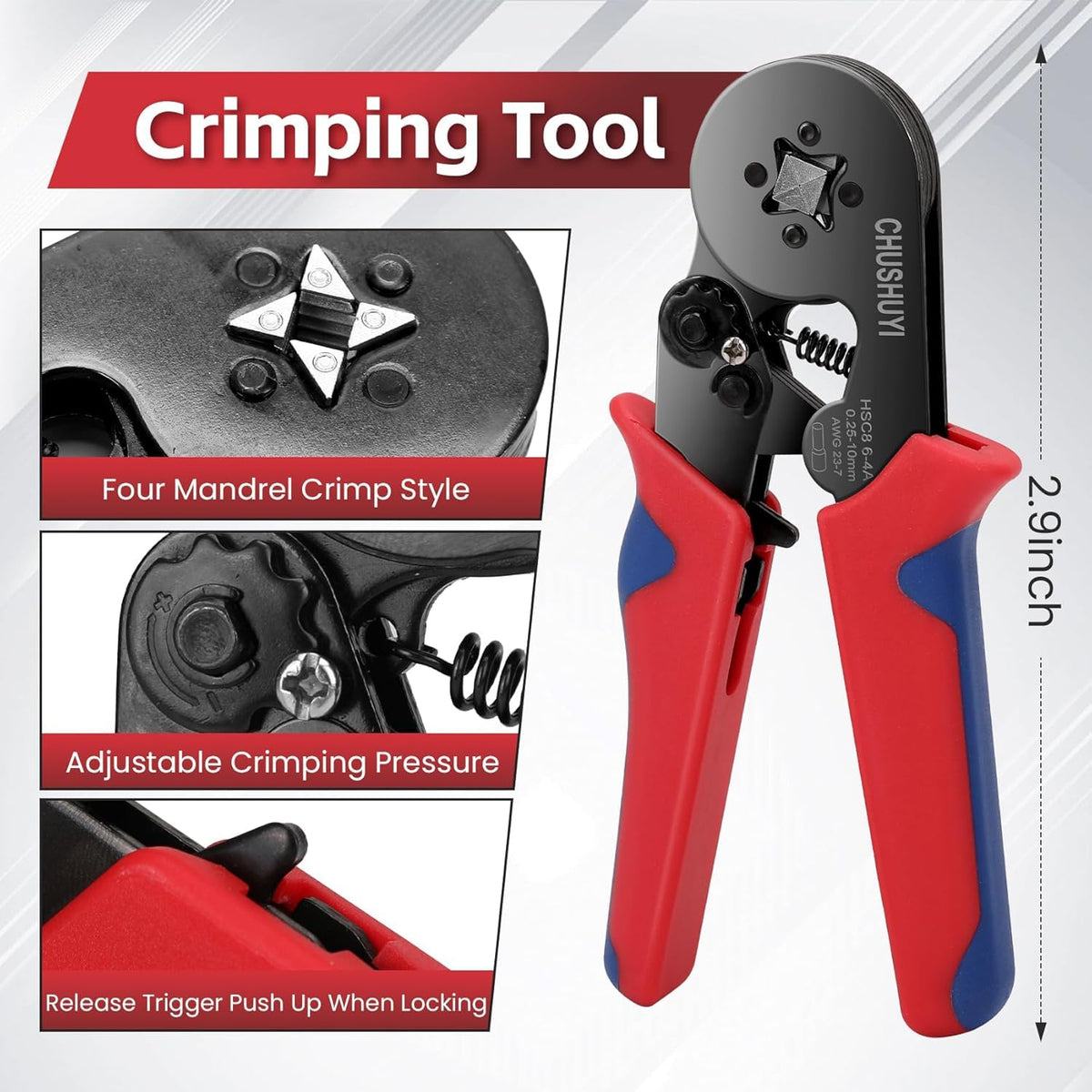 Ferrule Crimping Tool Kit with 1200PCS