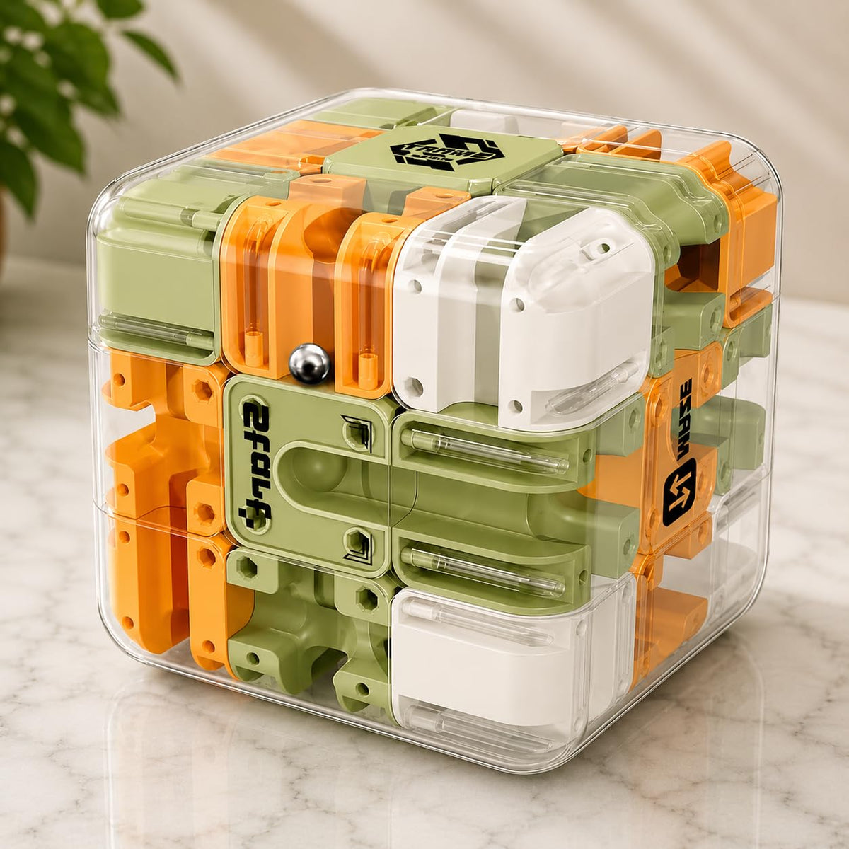 3D Maze Puzzle Cube Metal ball