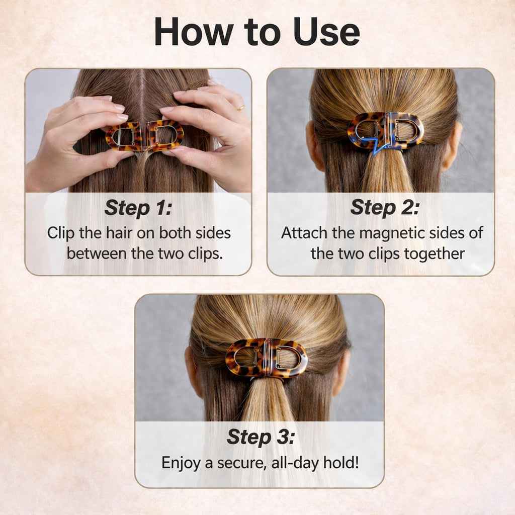 Magnetic Hair Clips