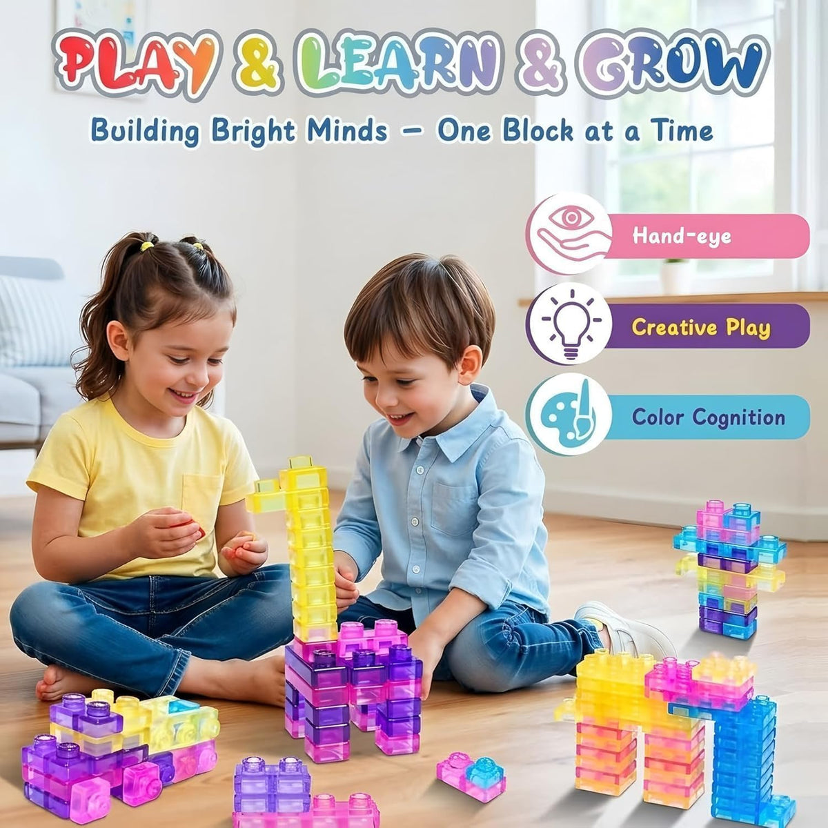 24 Pcs Soft Magic Gummy Building Blocks