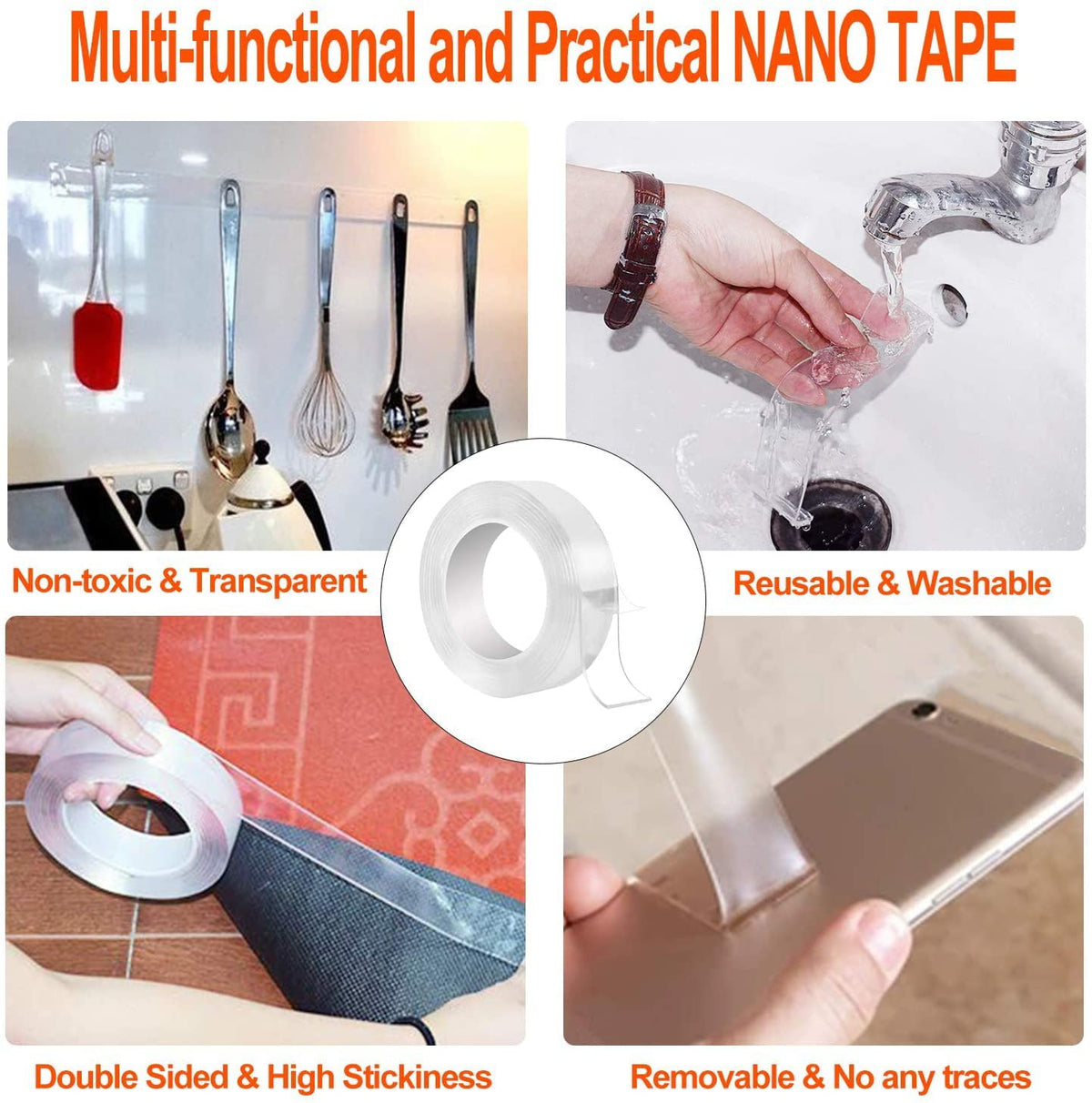 Double Sided Tape 2mm, 3Meters