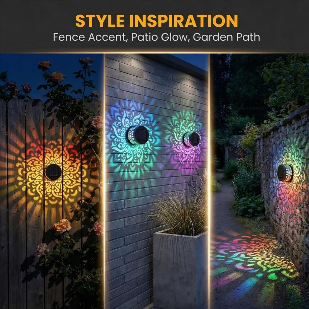 7 Color Solar Mandala Lights