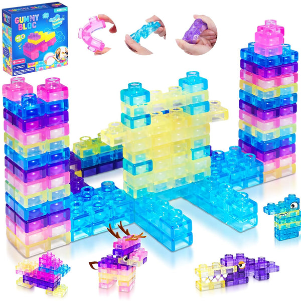40 Pcs Soft Magic Gummy Building Blocks