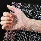 Mini Flower Nail Art Stickers 30 Sheet