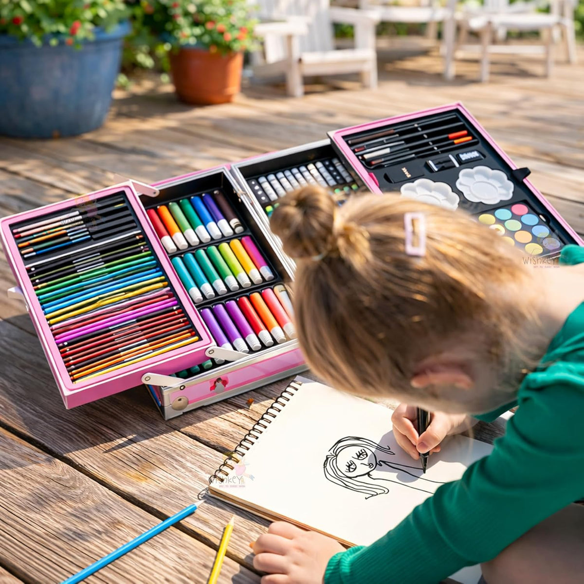 145 Pieces Art Set Unicorn Theme Storage Case