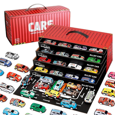 48 PCS colorful mini alloy die-cast racing cars